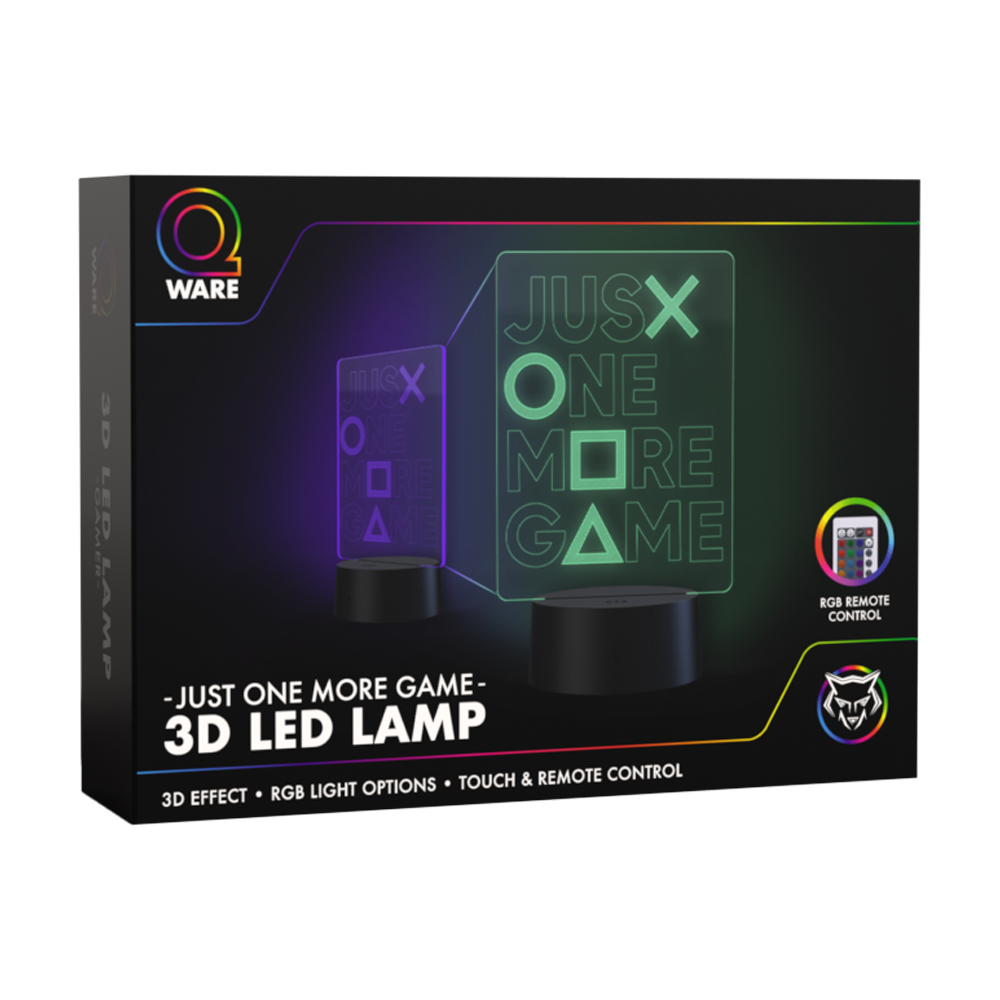 3D Led Lamp - Just one more game