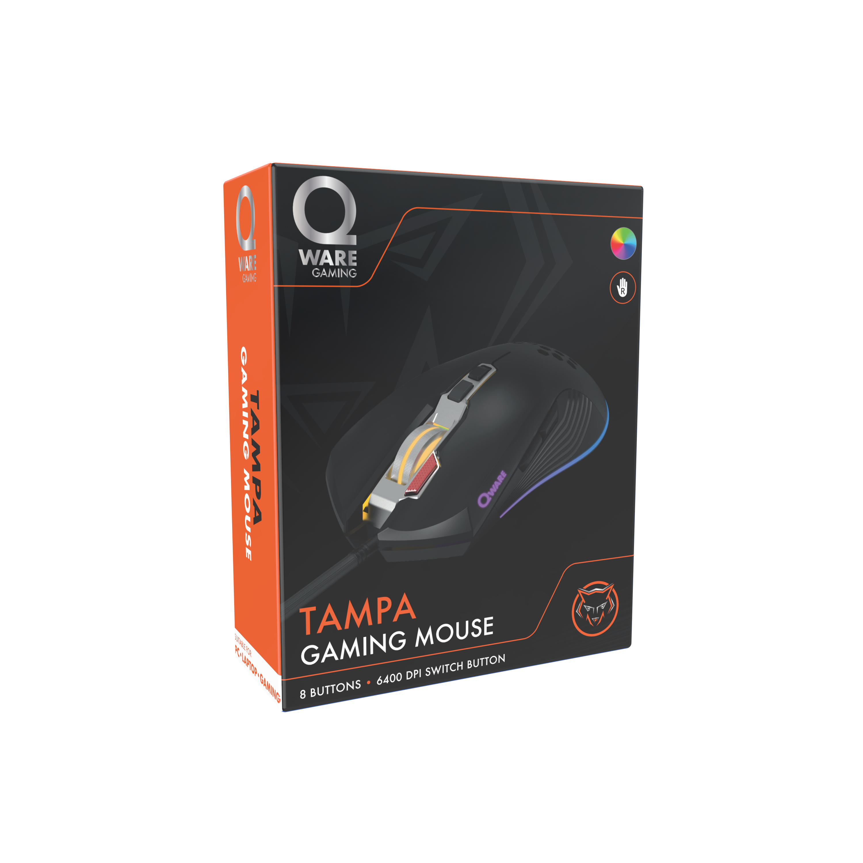 Tampa Gaming Muis - Zwart