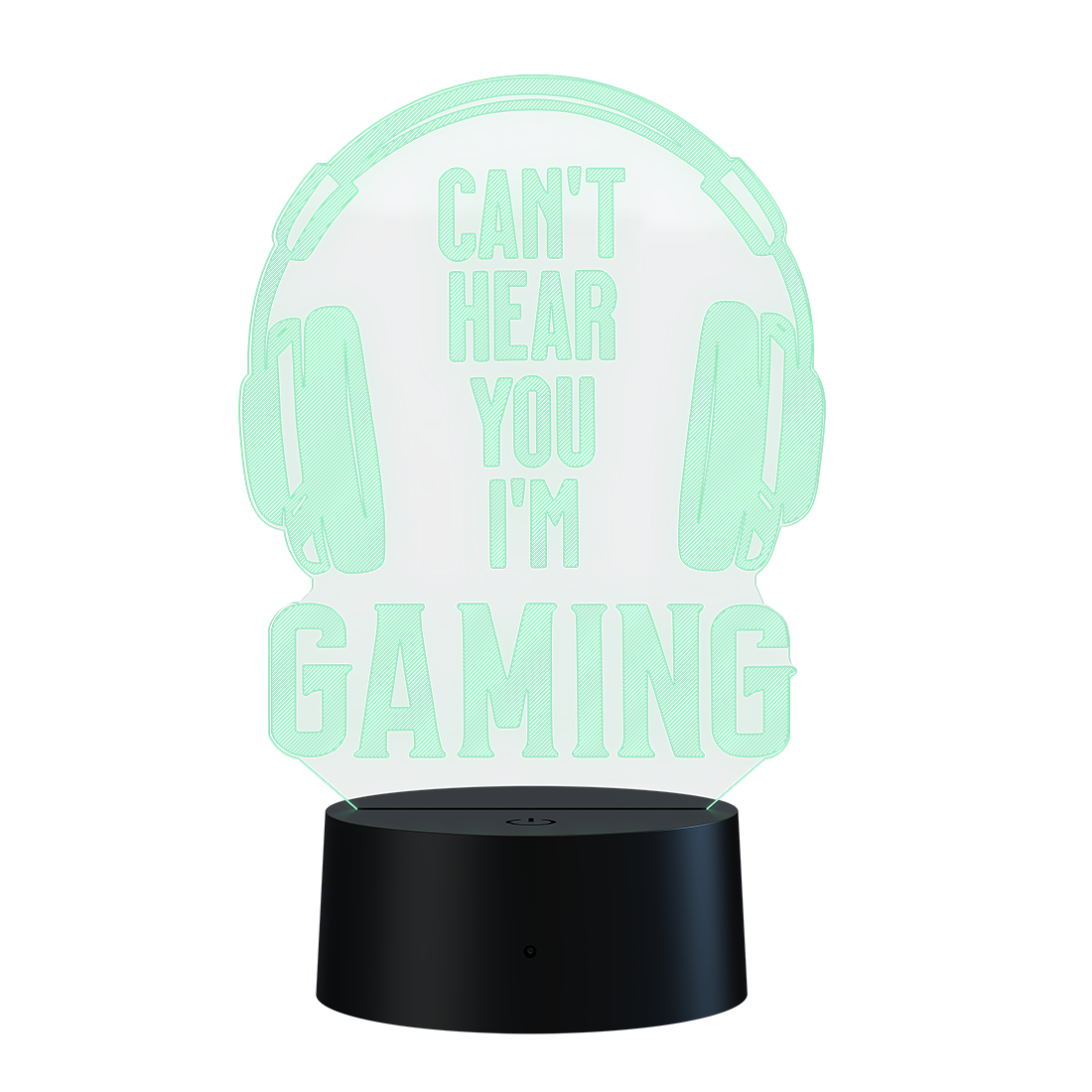 3D Led Lamp - Can't hear you, I'm gaming