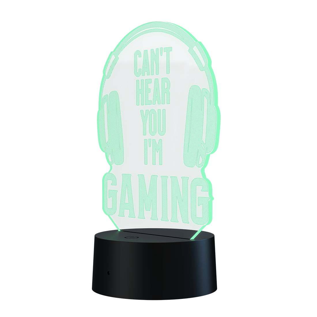 3D Led Lamp - Can't hear you, I'm gaming