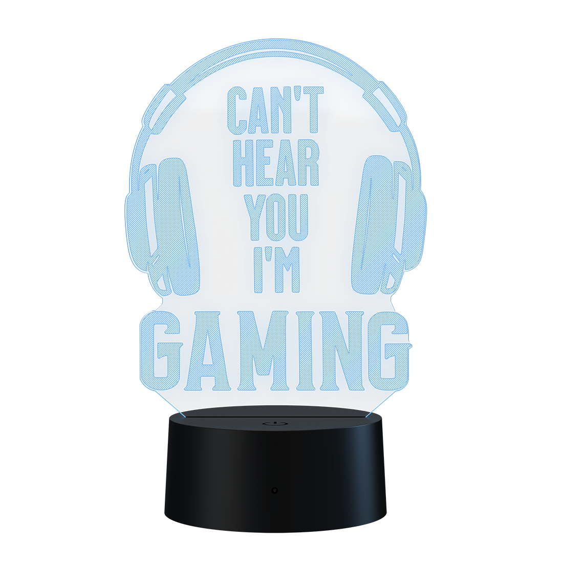 3D Led Lamp - Can't hear you, I'm gaming