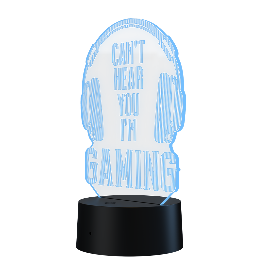 3D Led Lamp - Can't hear you, I'm gaming