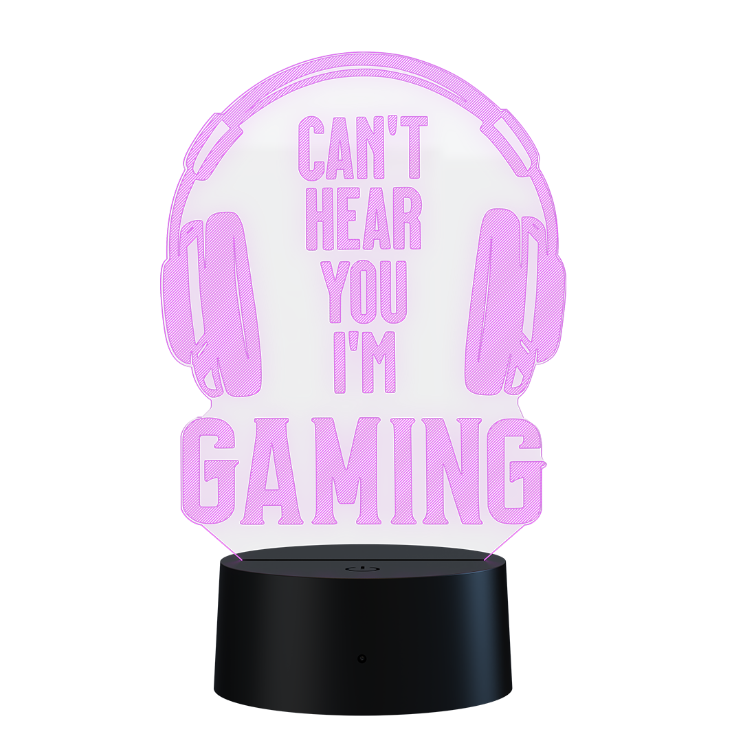3D Led Lamp - Can't hear you, I'm gaming