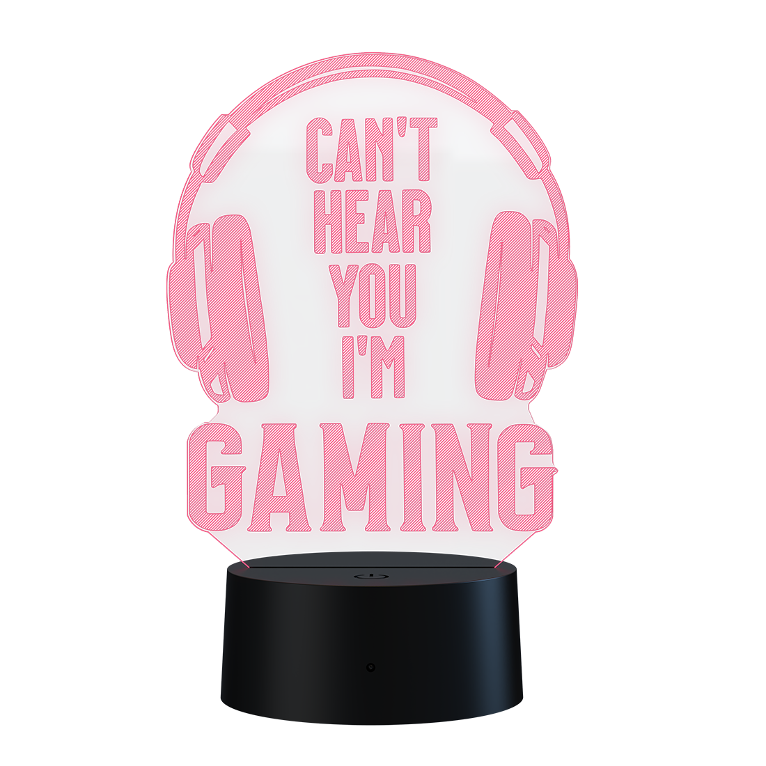 3D Led Lamp - Can't hear you, I'm gaming