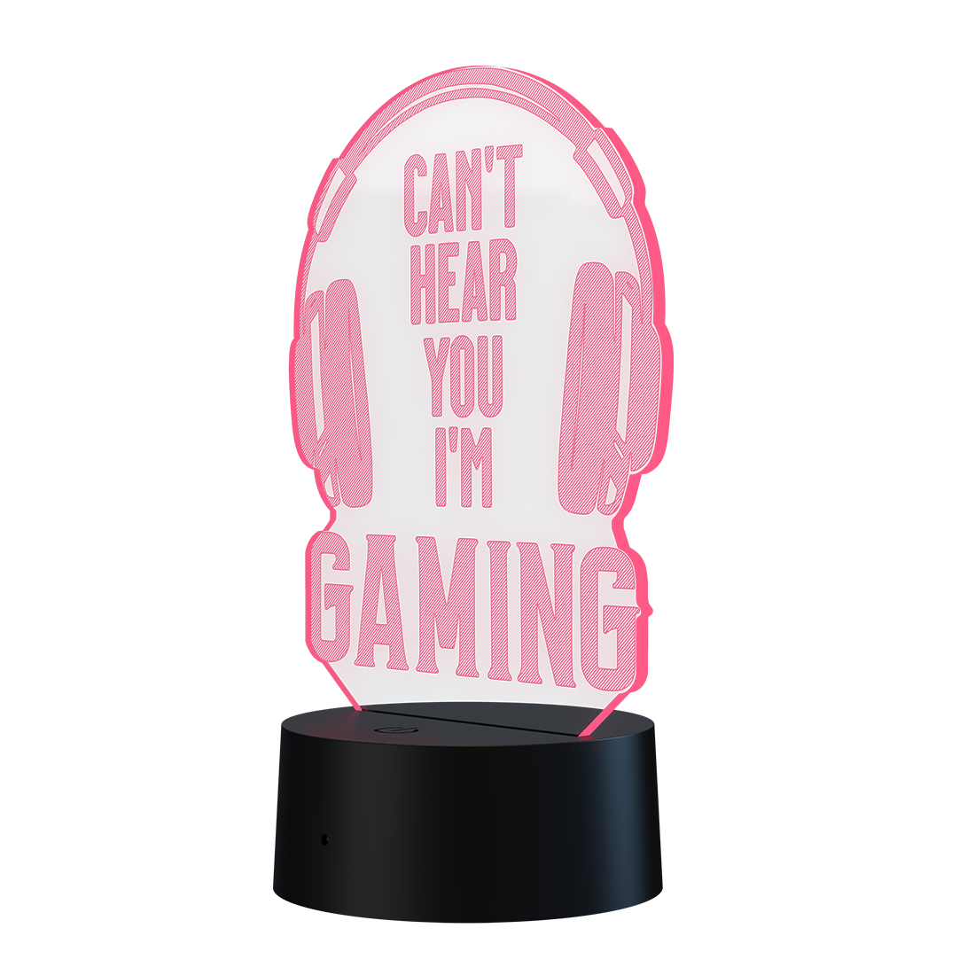 3D Led Lamp - Can't hear you, I'm gaming