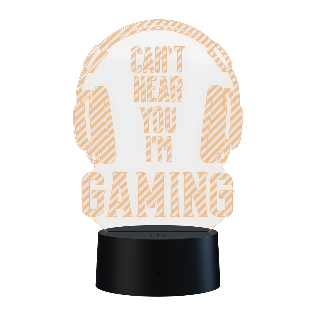 3D Led Lamp - Can't hear you, I'm gaming