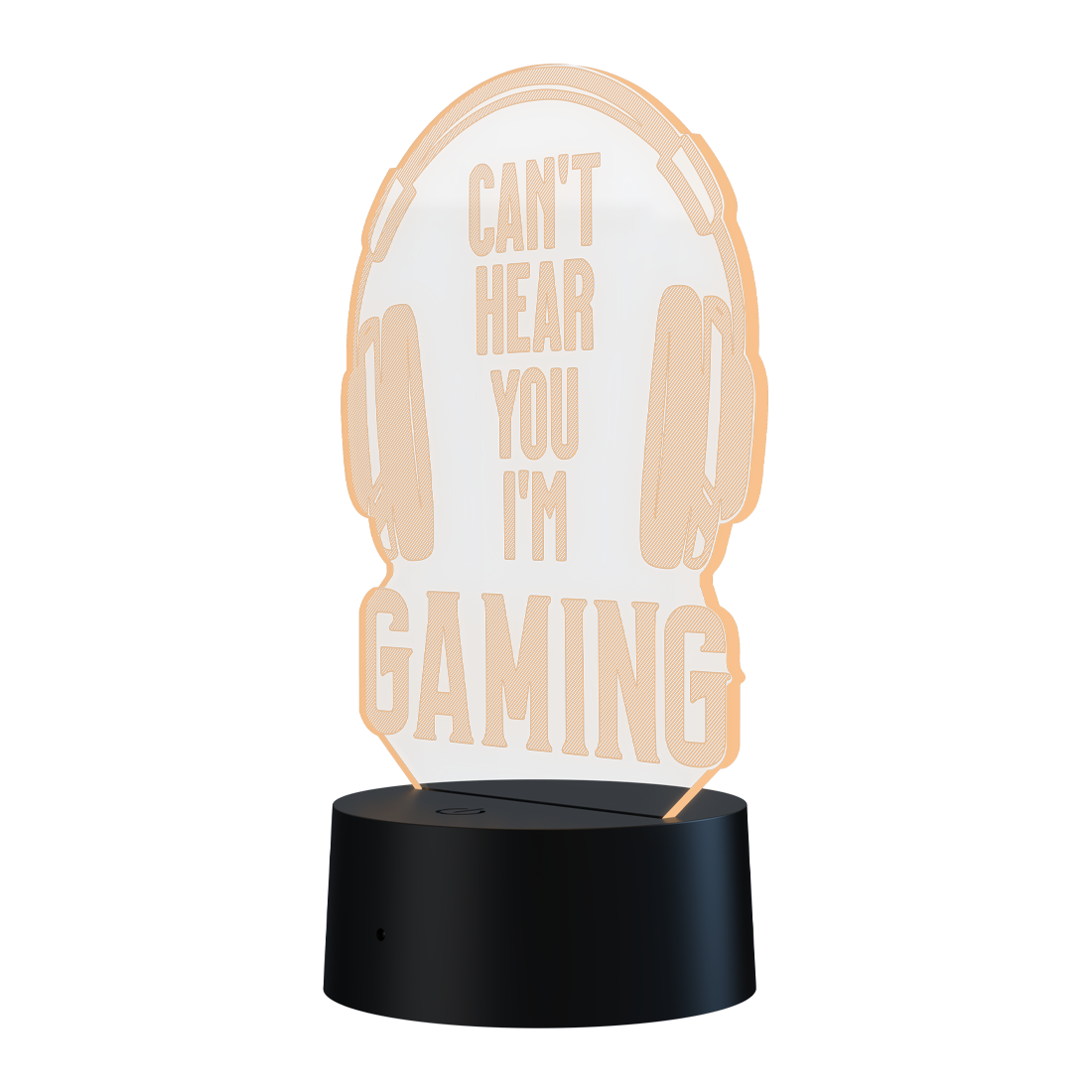 3D Led Lamp - Can't hear you, I'm gaming
