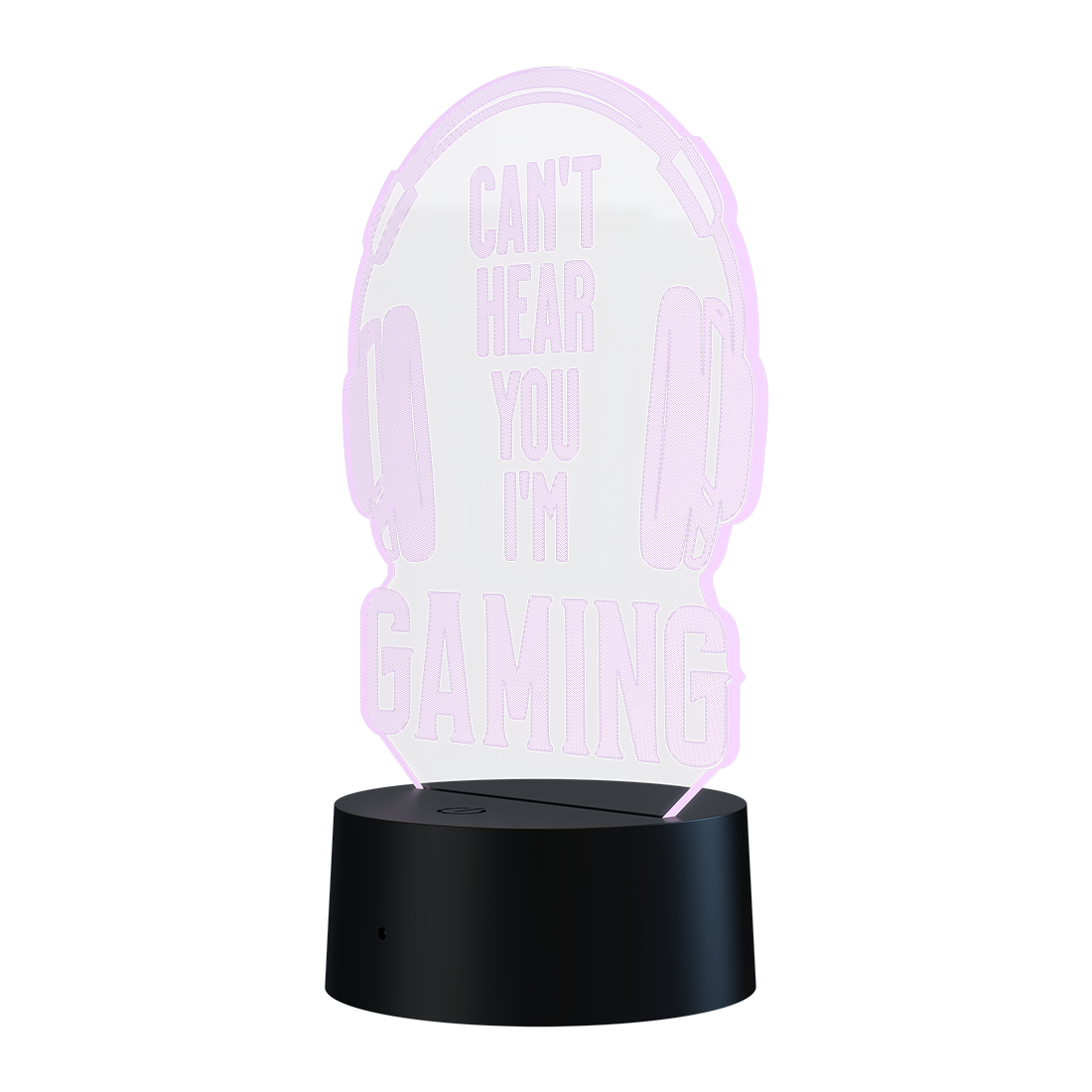 3D Led Lamp - Can't hear you, I'm gaming