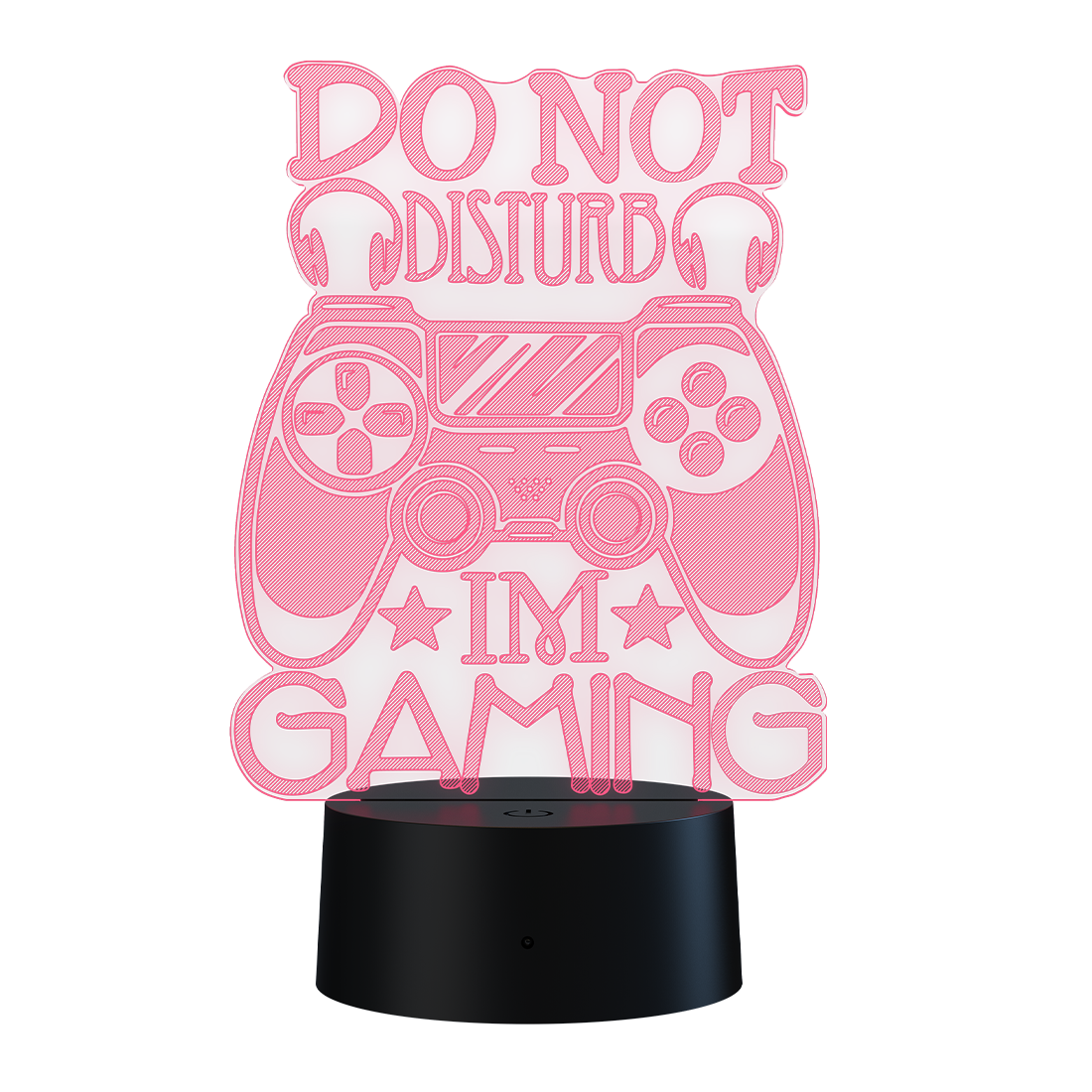 3D Led Lamp - Do not disturb, I'm gaming