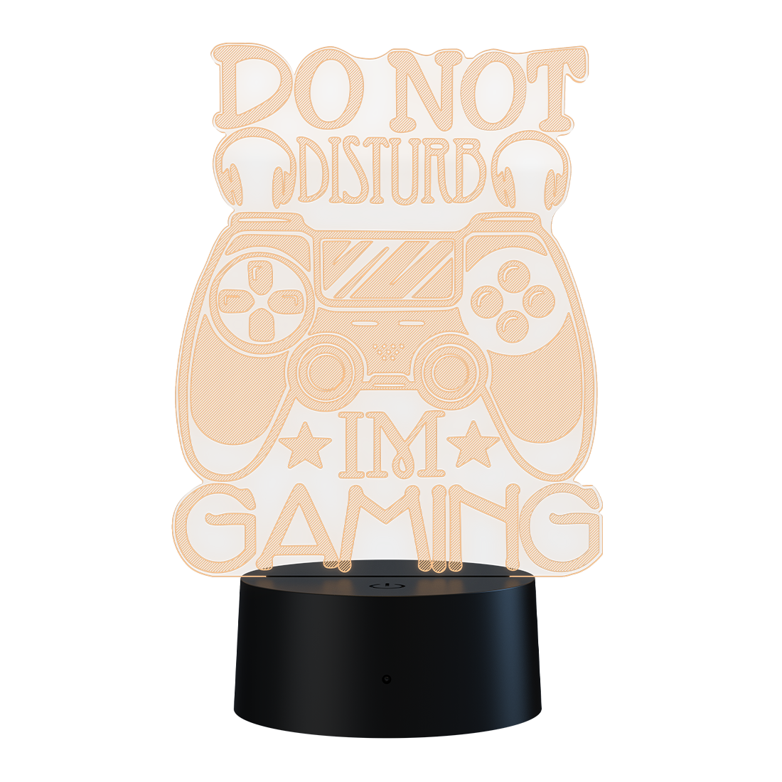 3D Led Lamp - Do not disturb, I'm gaming