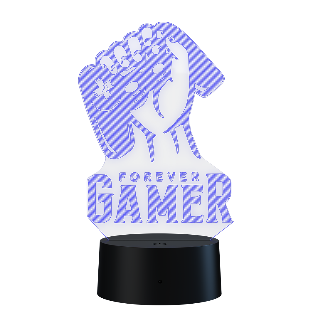 3D Led Lamp - Forever gamer