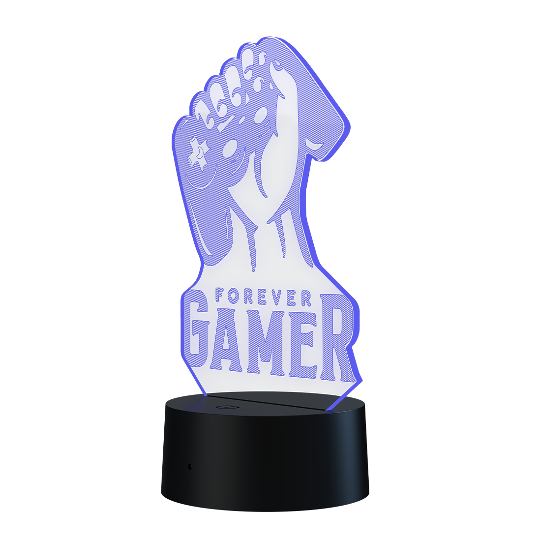 3D Led Lamp - Forever gamer