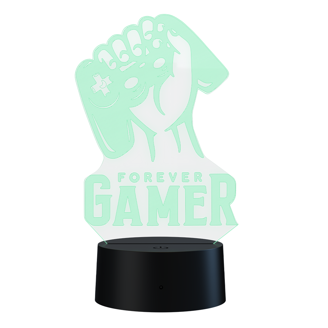 3D Led Lamp - Forever gamer