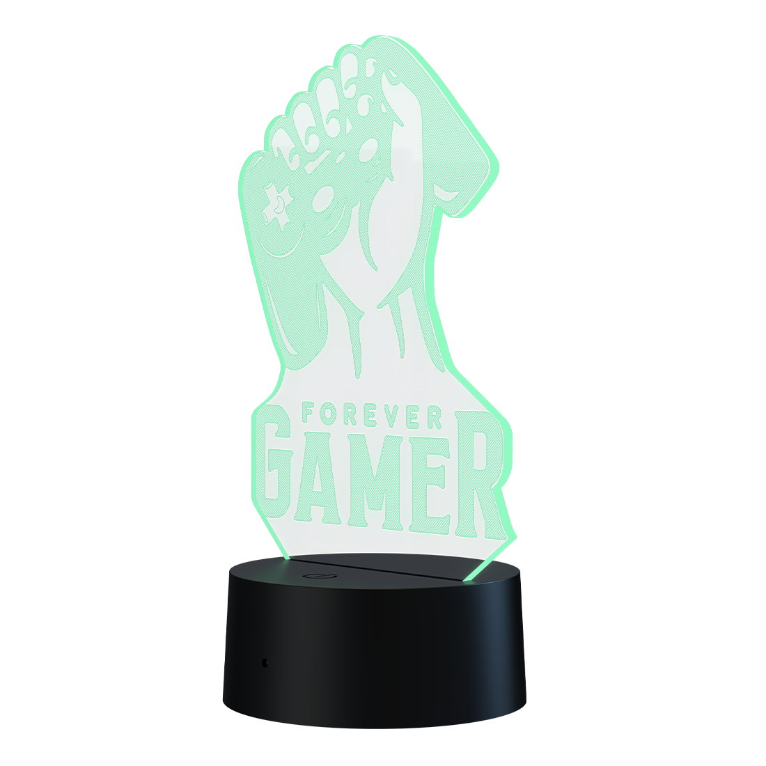 3D Led Lamp - Forever gamer