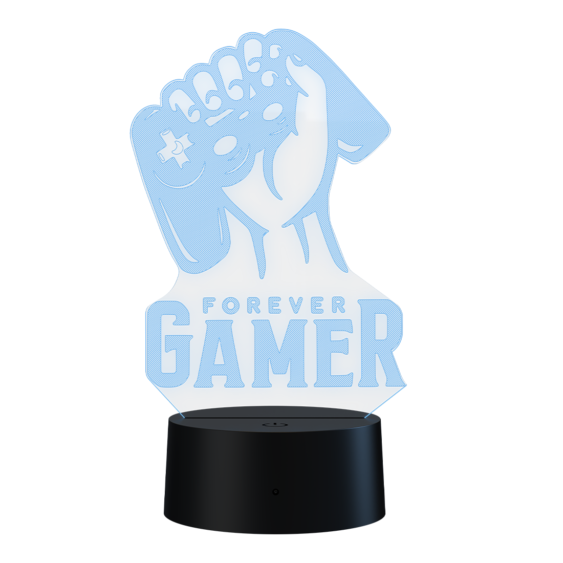 3D Led Lamp - Forever gamer