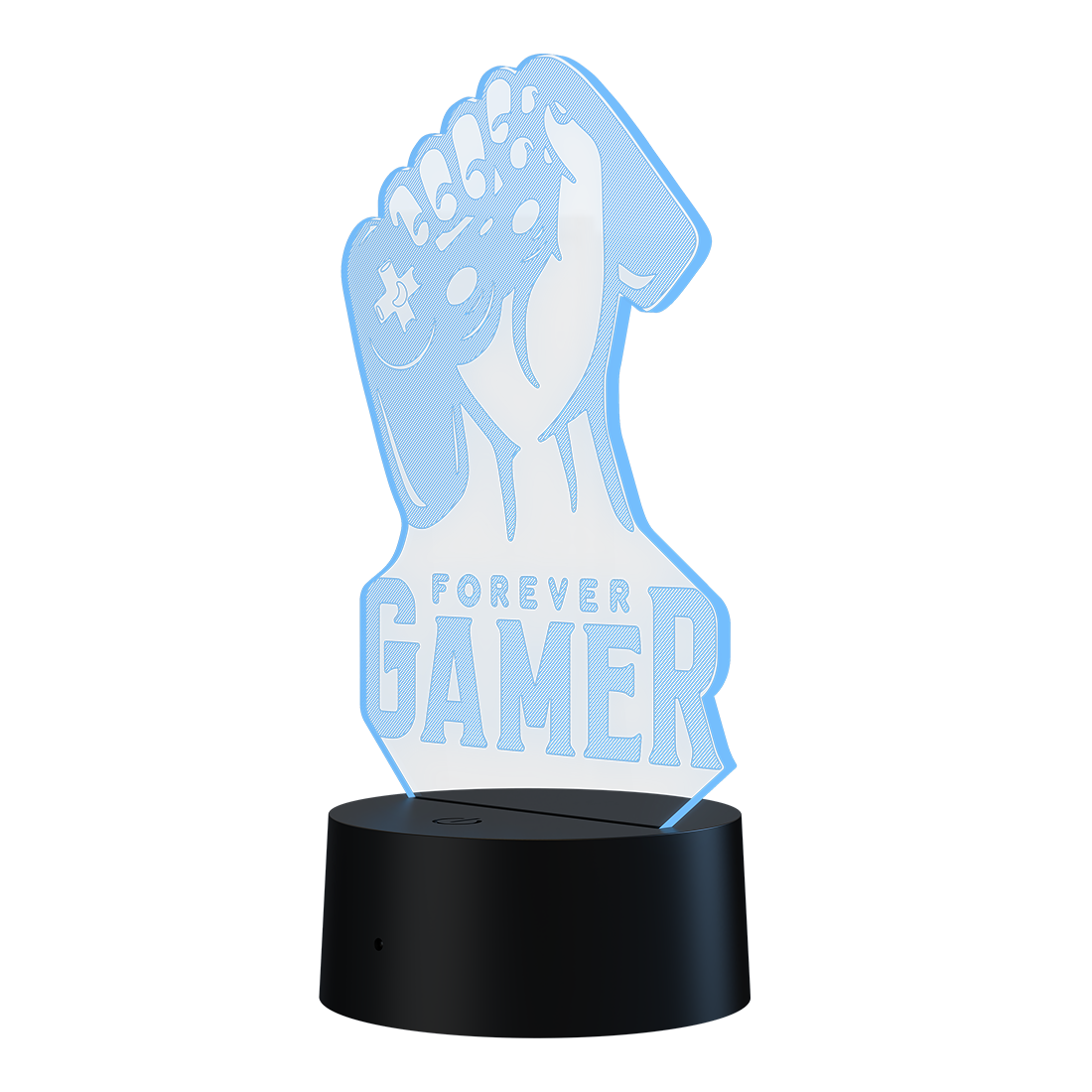 3D Led Lamp - Forever gamer