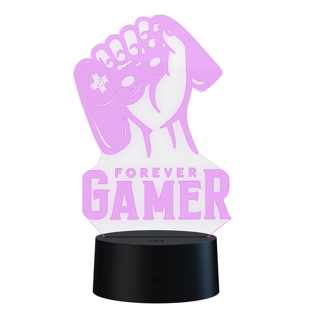 3D Led Lamp - Forever gamer