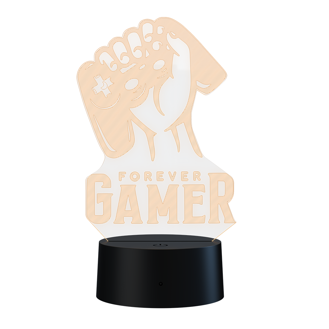 3D Led Lamp - Forever gamer