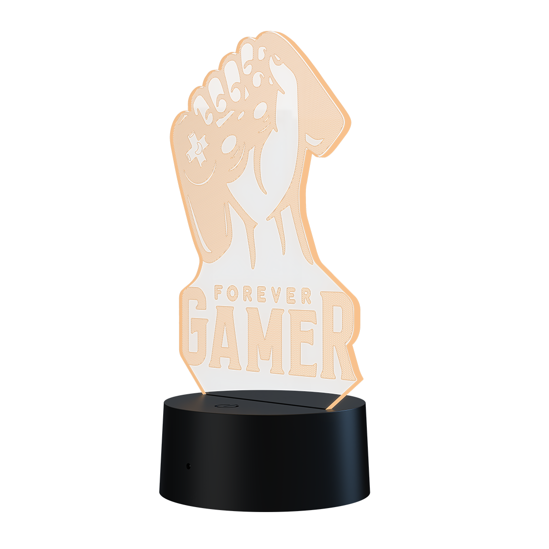 3D Led Lamp - Forever gamer