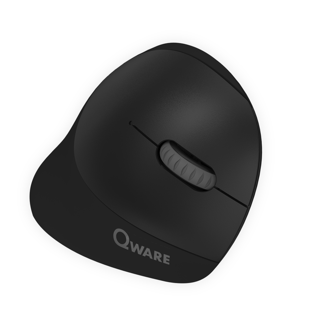 Coventry draadloze ergonomische muis - zwart
