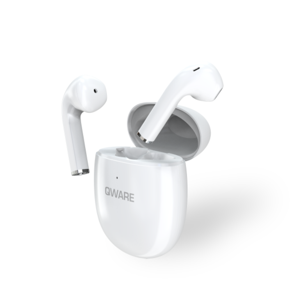 Qware Sound Wireless Earbuds - White