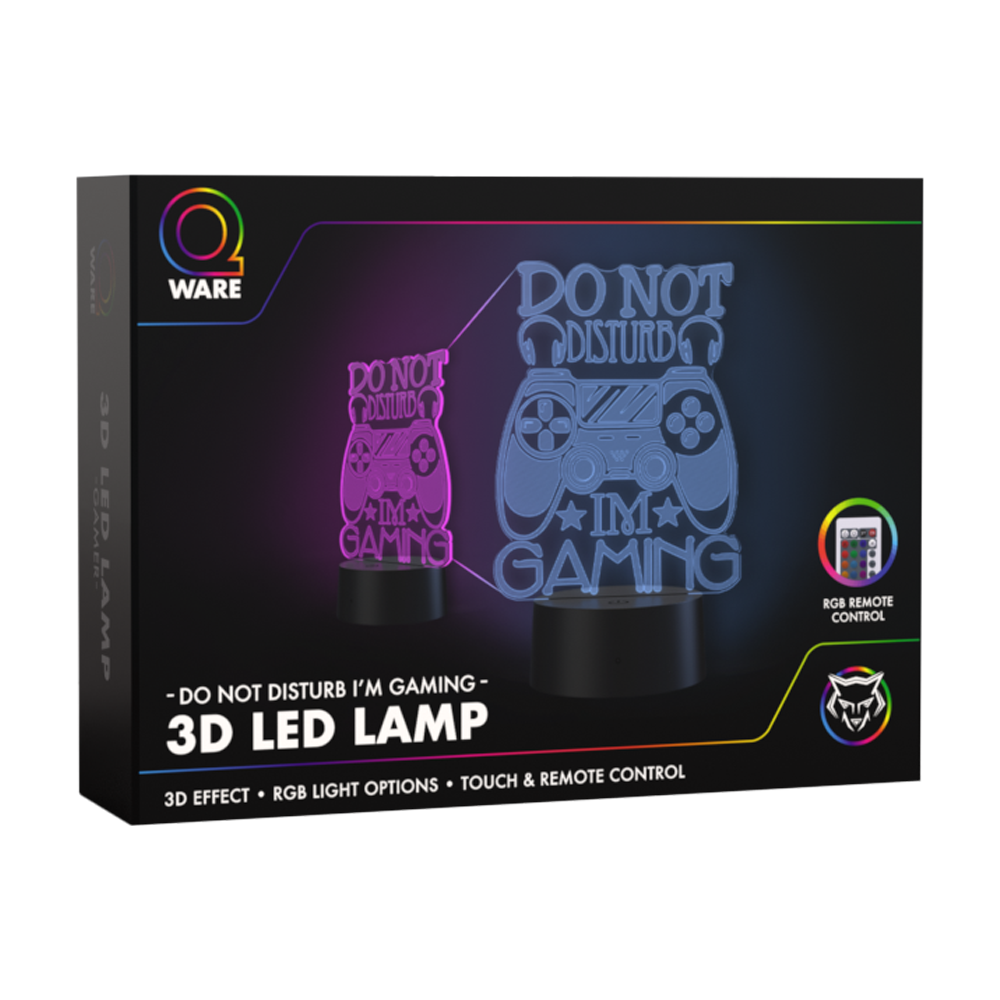 3D Led Lamp - Do not disturb, I'm gaming