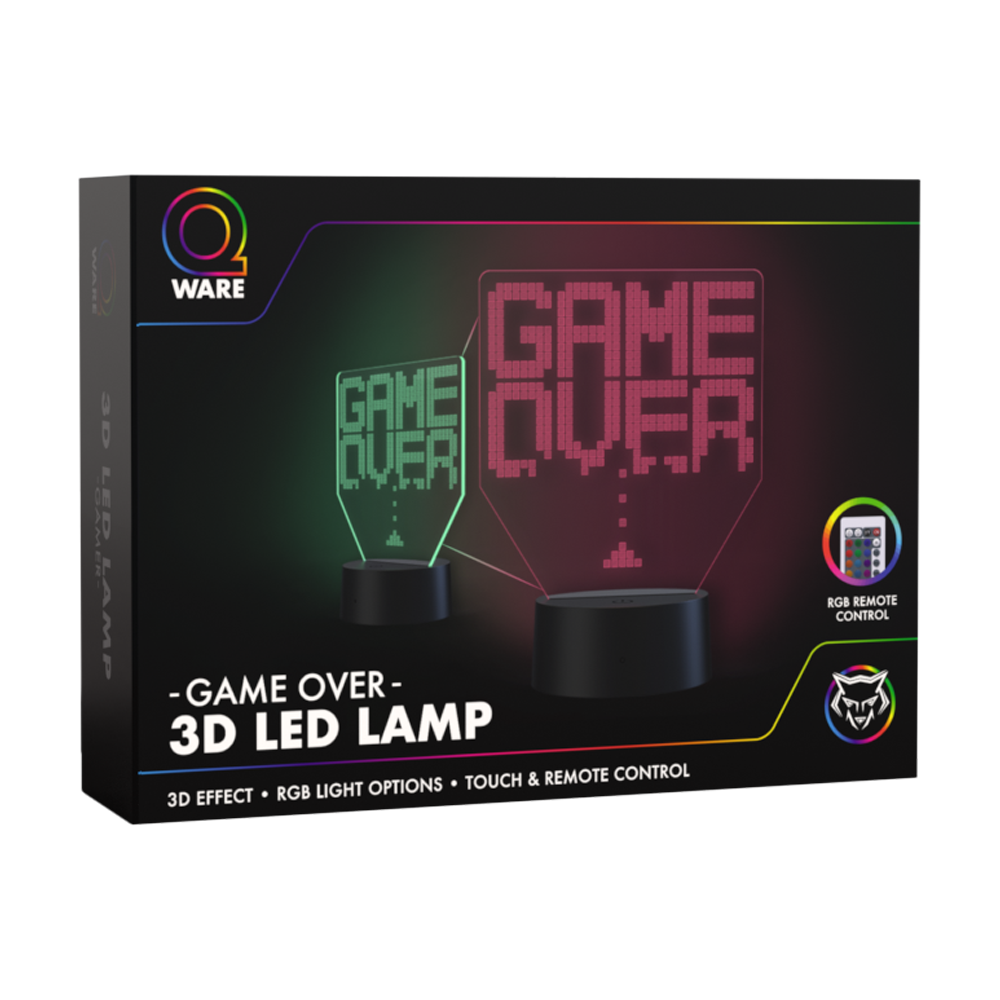 3D Led Lamp - Game over
