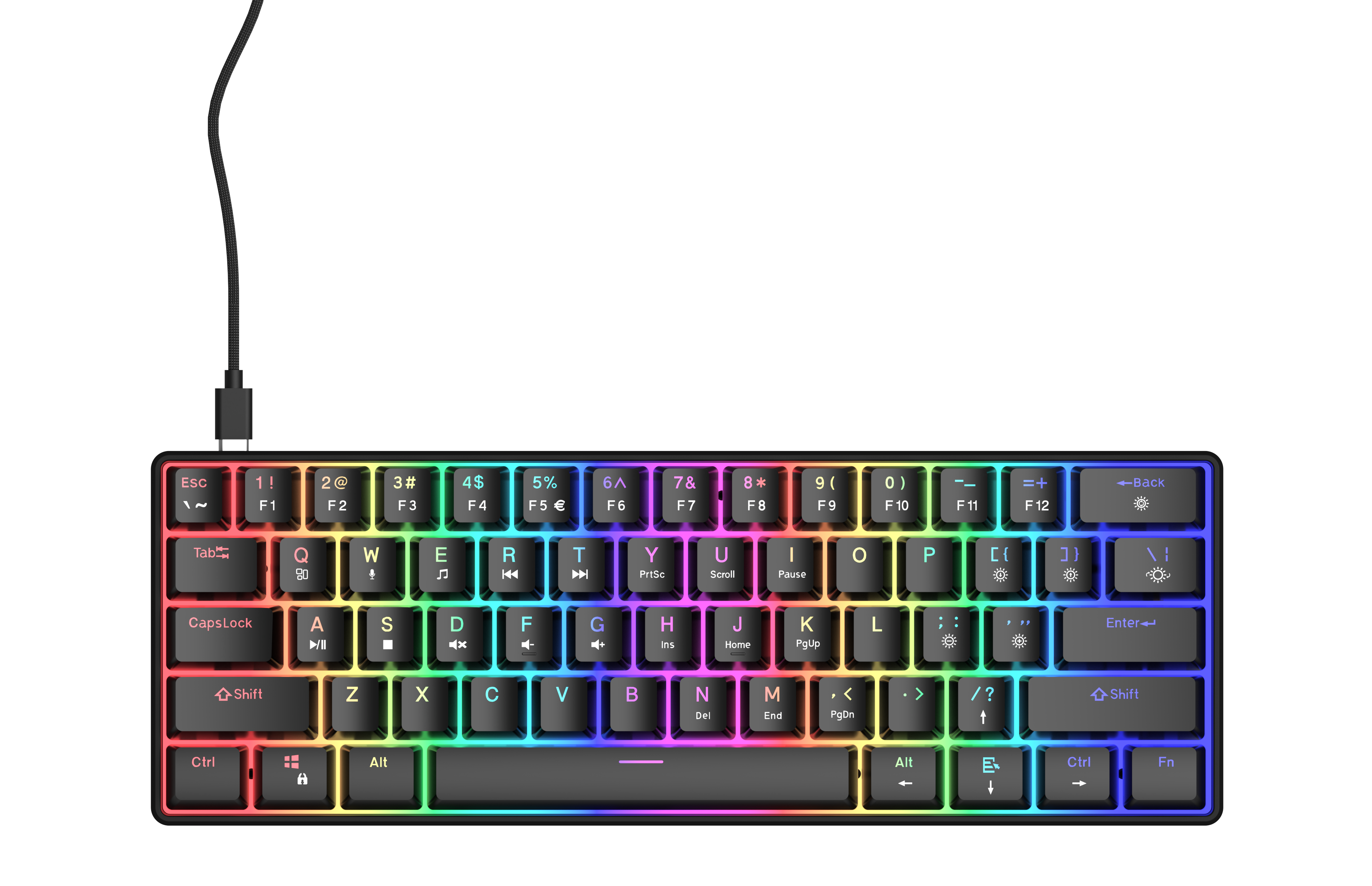 Gaming Toetsenbord Mechanisch 60% San Jose Qwerty