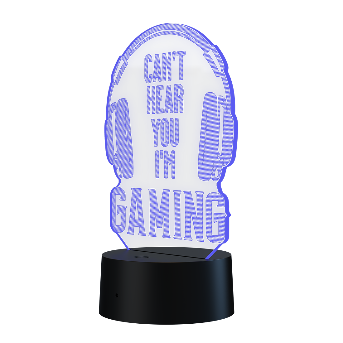 3D Led Lamp - Can't hear you, I'm gaming
