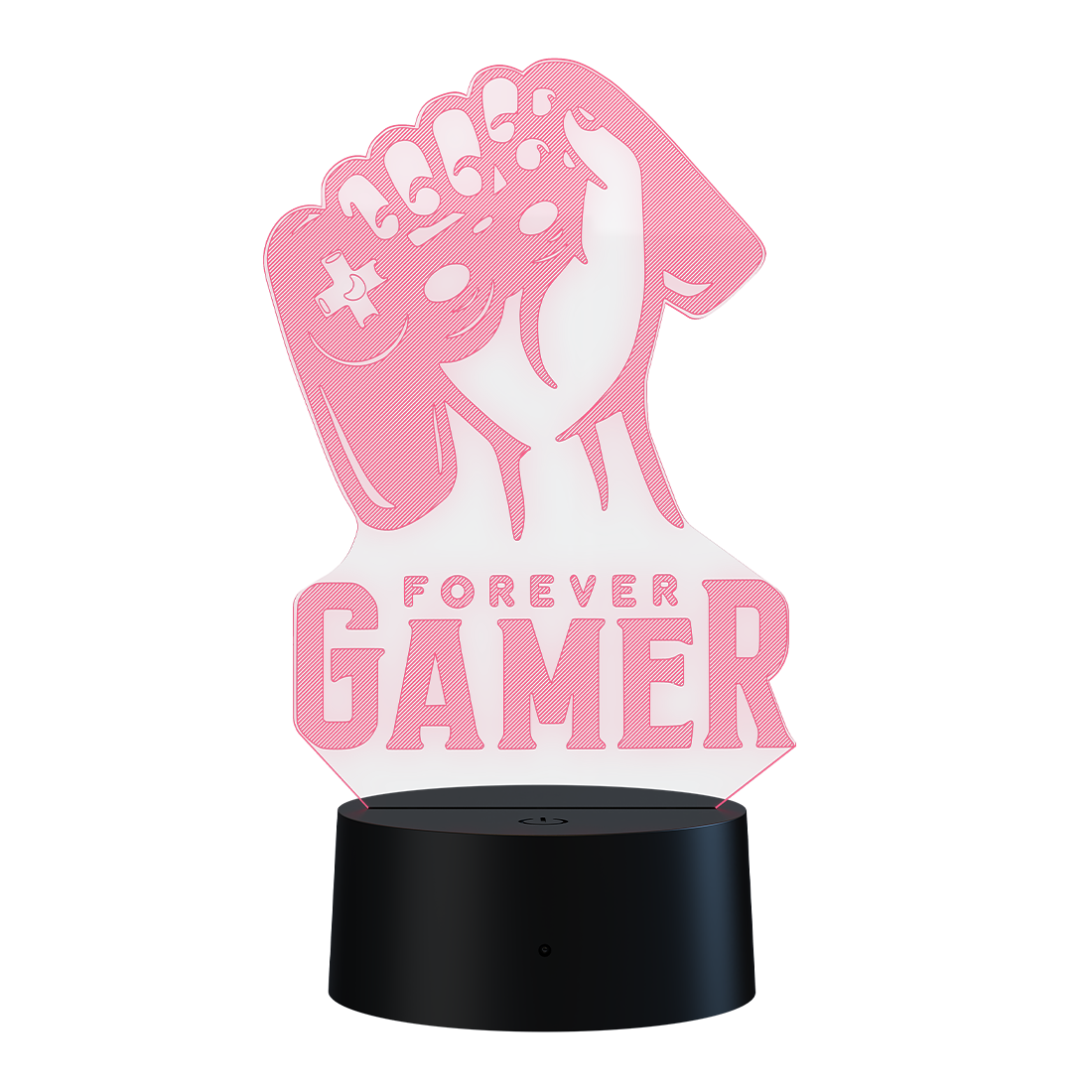3D Led Lamp - Forever gamer