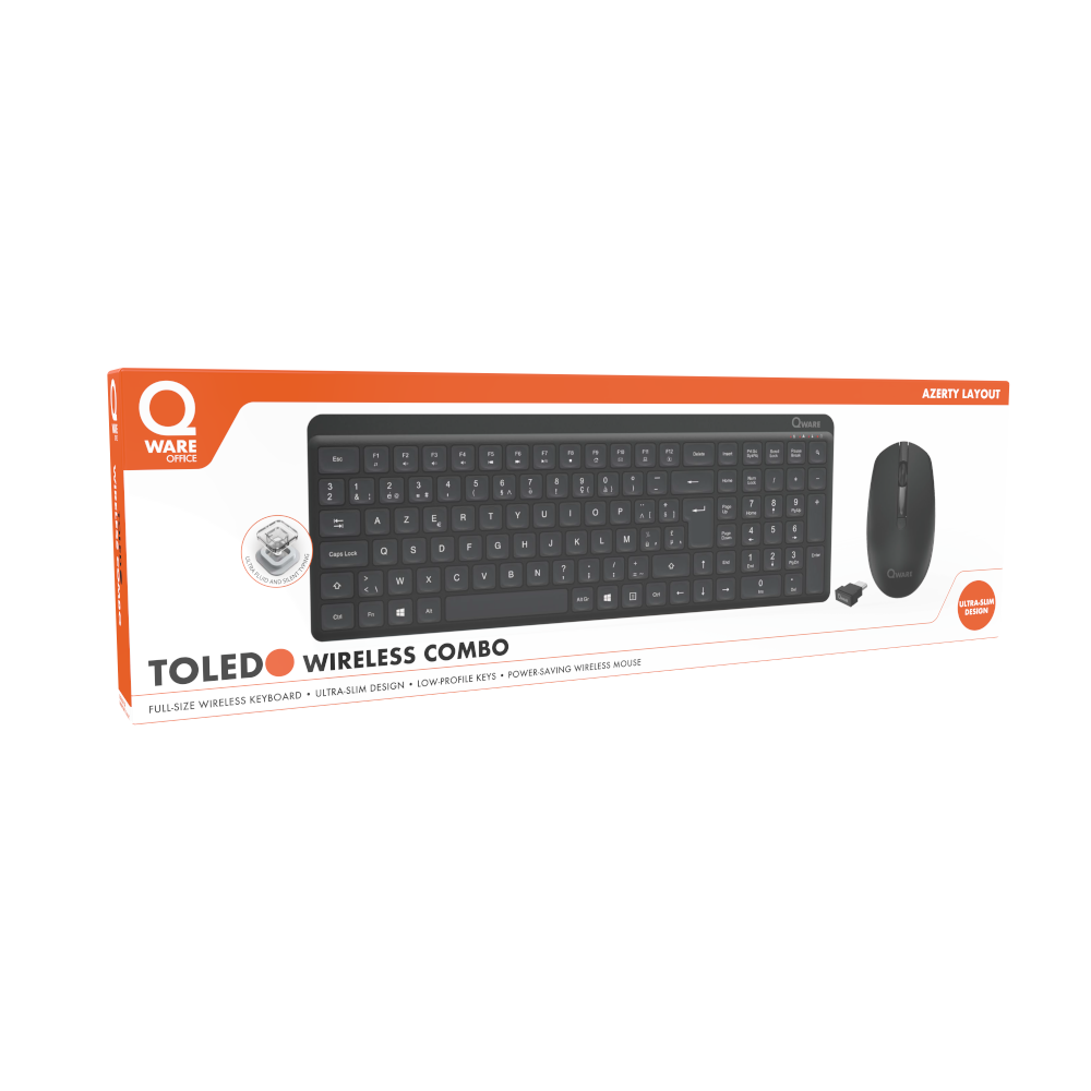 Toledo draadloos toetsenbord en muis - BINNENKORT VERKRIJGBAAR