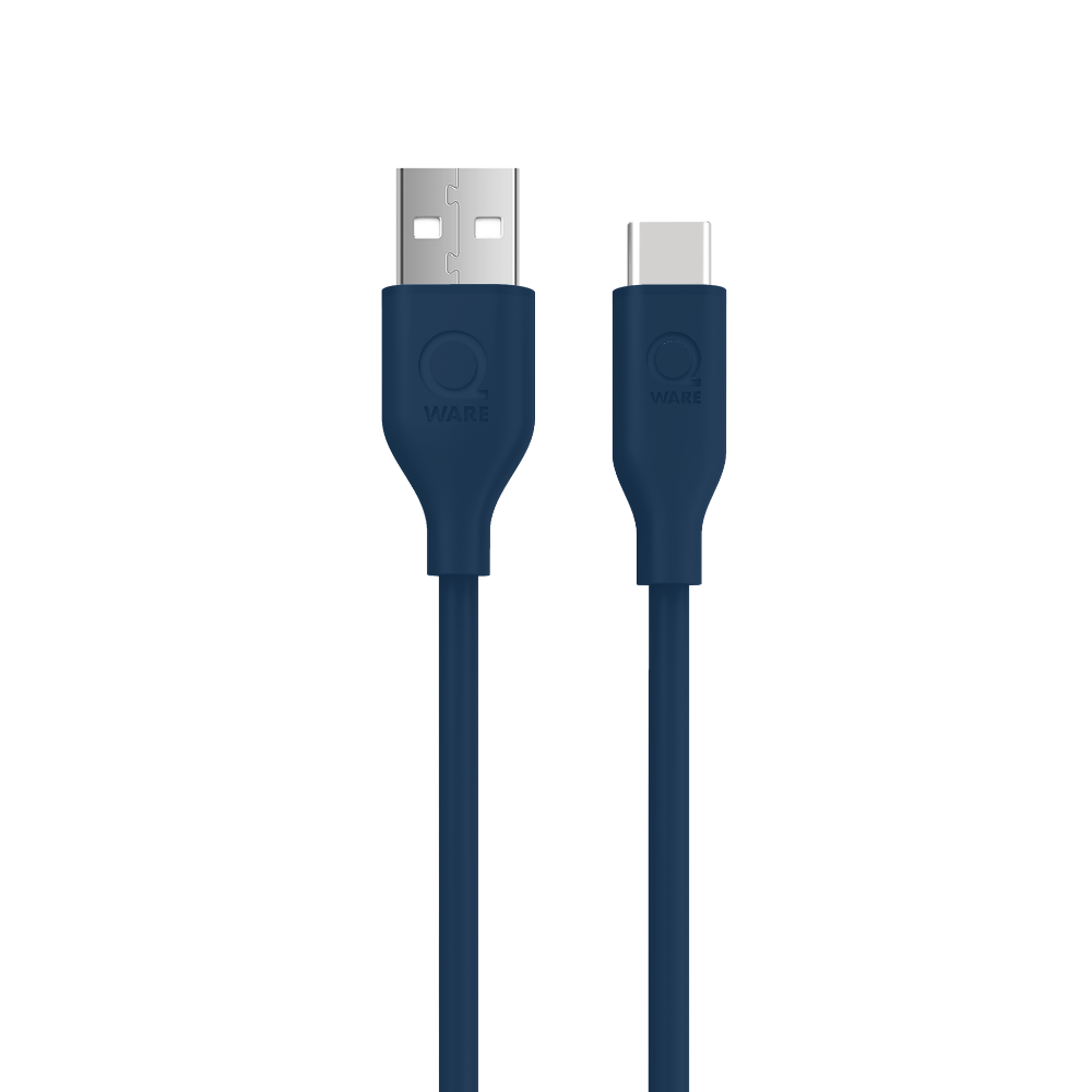 Qware USB-A to USB-C Cable - Blue