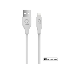 Load image into Gallery viewer, Qware USB-A to 8-Pins/Lightning Charge Cable - White
