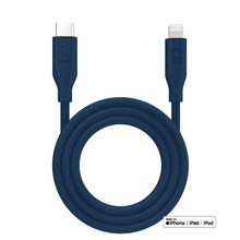 Load image into Gallery viewer, Qware USB-C to 8-Pins/Lightning Fast-Charge Cable - Blue
