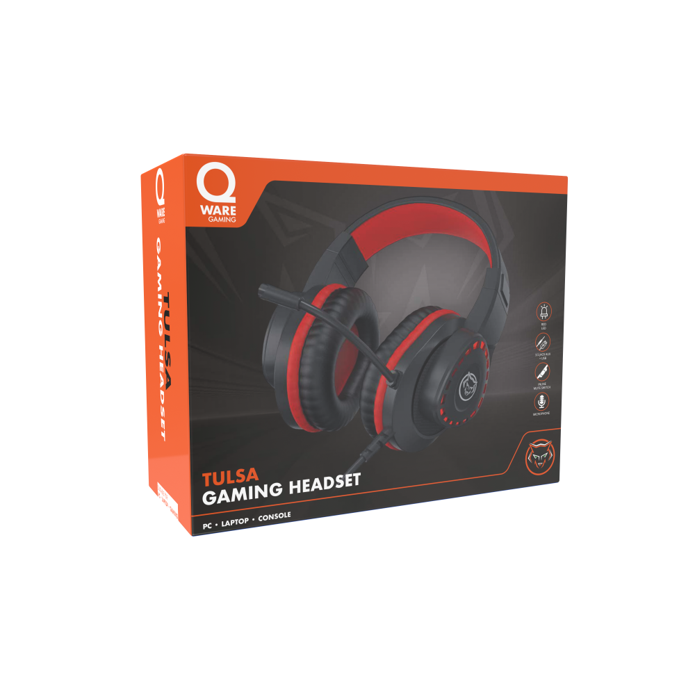 Tulsa Gaming Headset - Rood