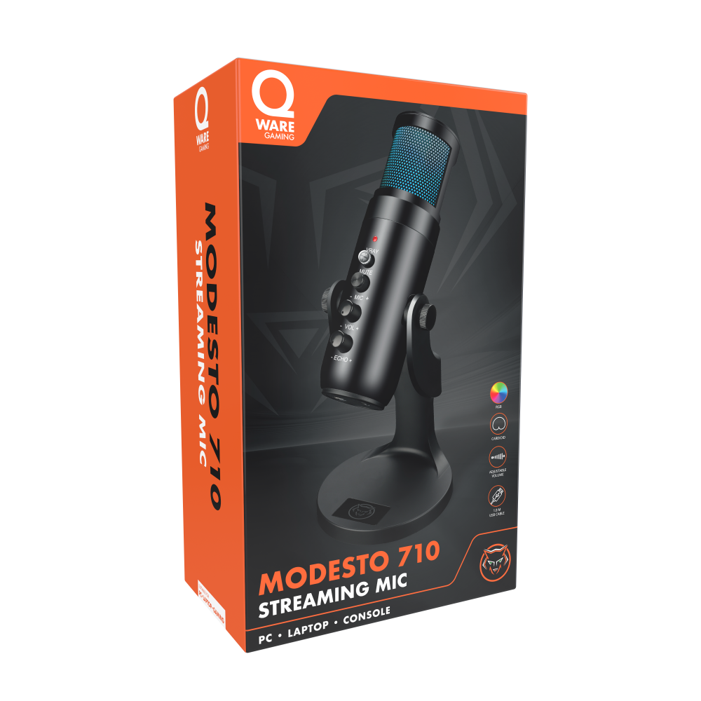 Modesto Gaming Microphone - Black