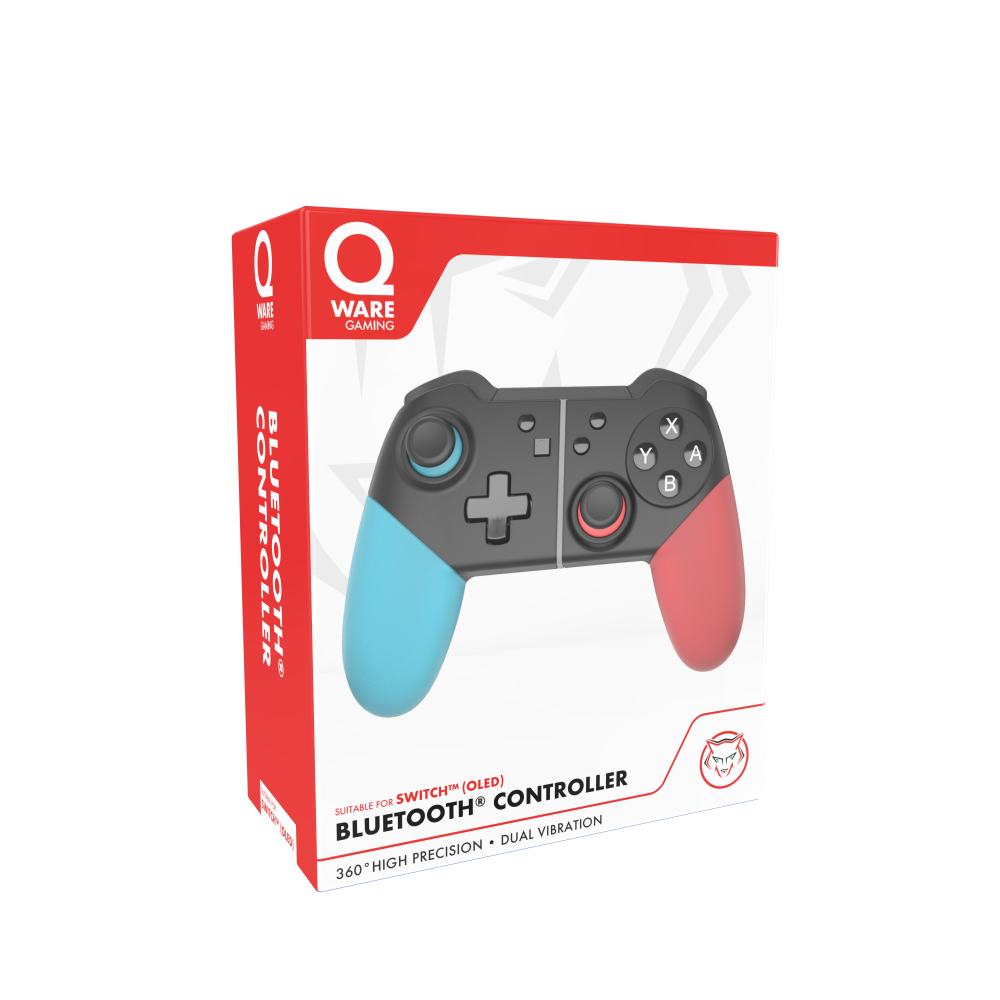 Qware Nintendo Switch Gamecontroller - Blue/Red