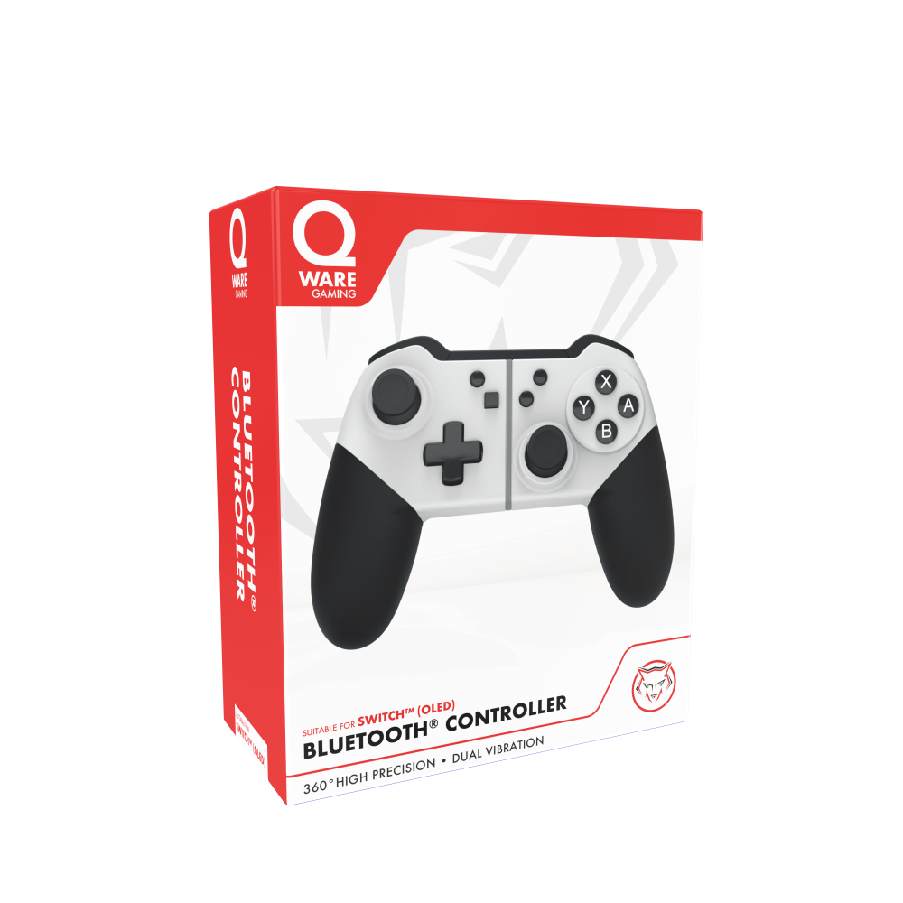 Qware Nintendo Switch Gamecontroller - Black/White