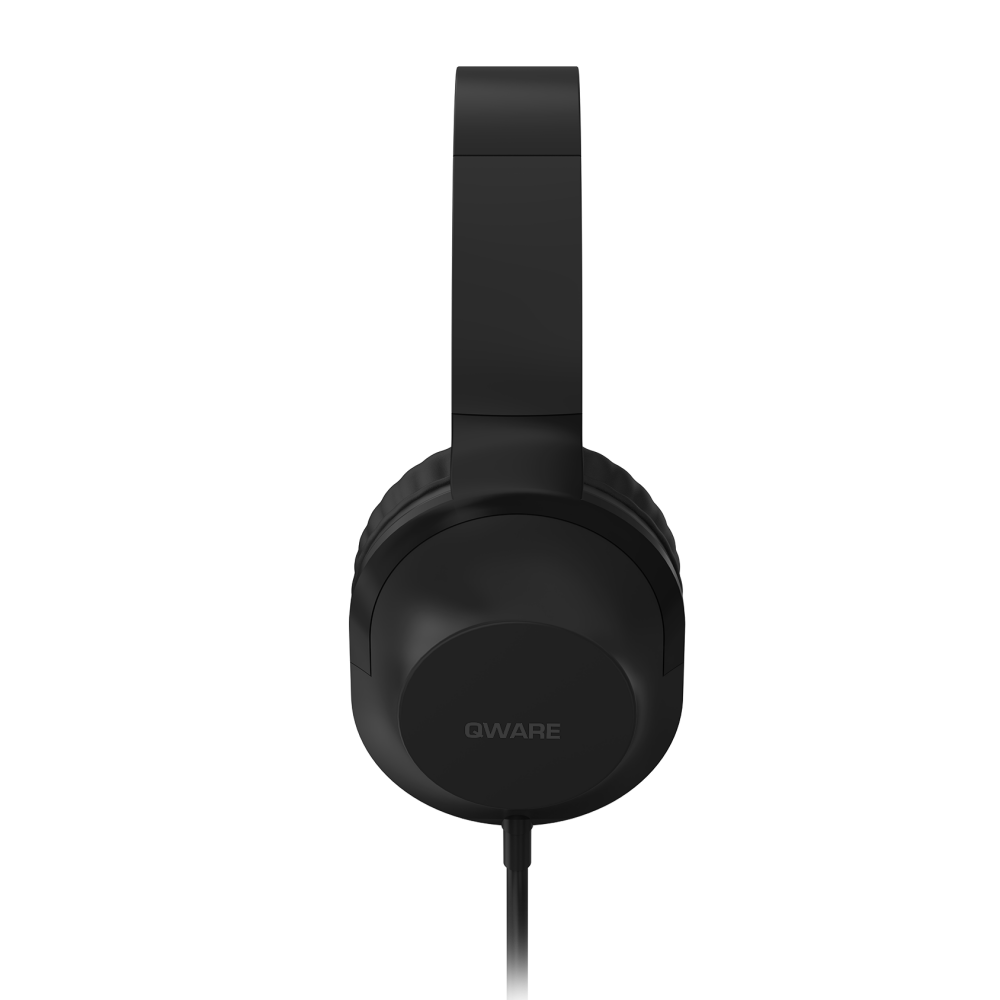 Qware Sound Wired Headphone - Zwart