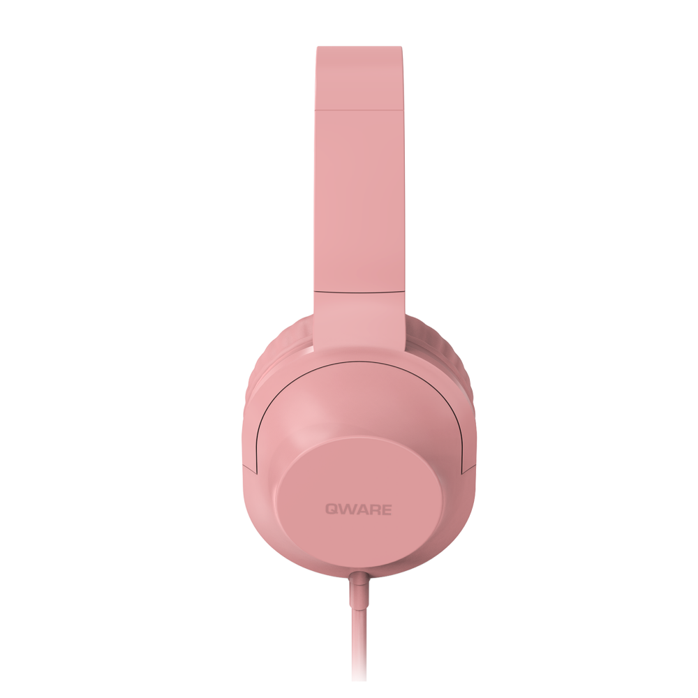 Qware Sound Wired Headphone - Roze