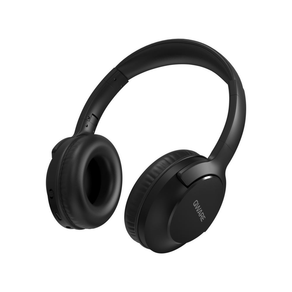 Qware Sound Wireless Headphone - Zwart