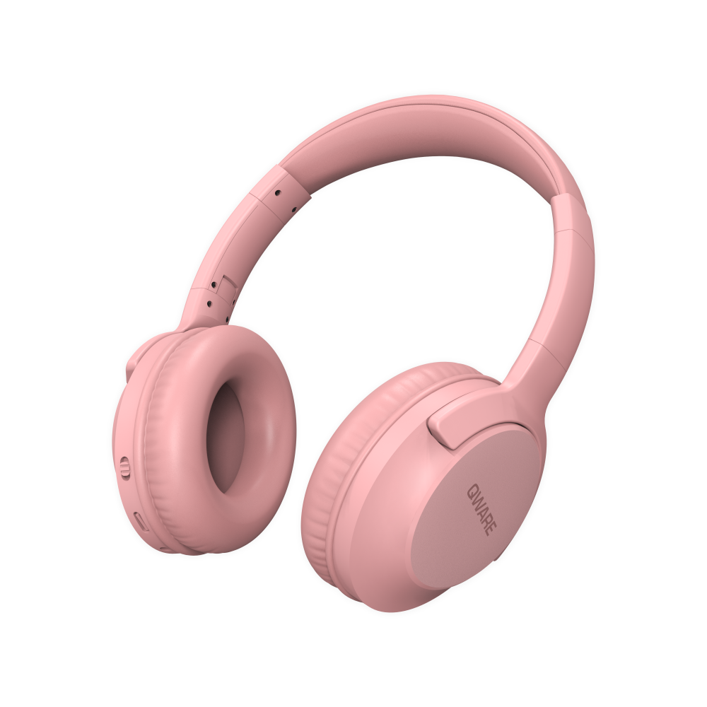 Qware Sound Wireless Headphone - Roze