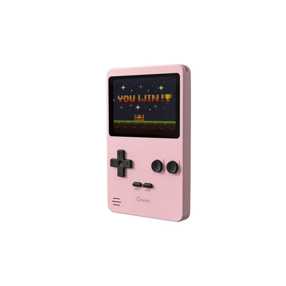 Qware Retro Gamer 2.8 inch Screen 8 Bit Pink