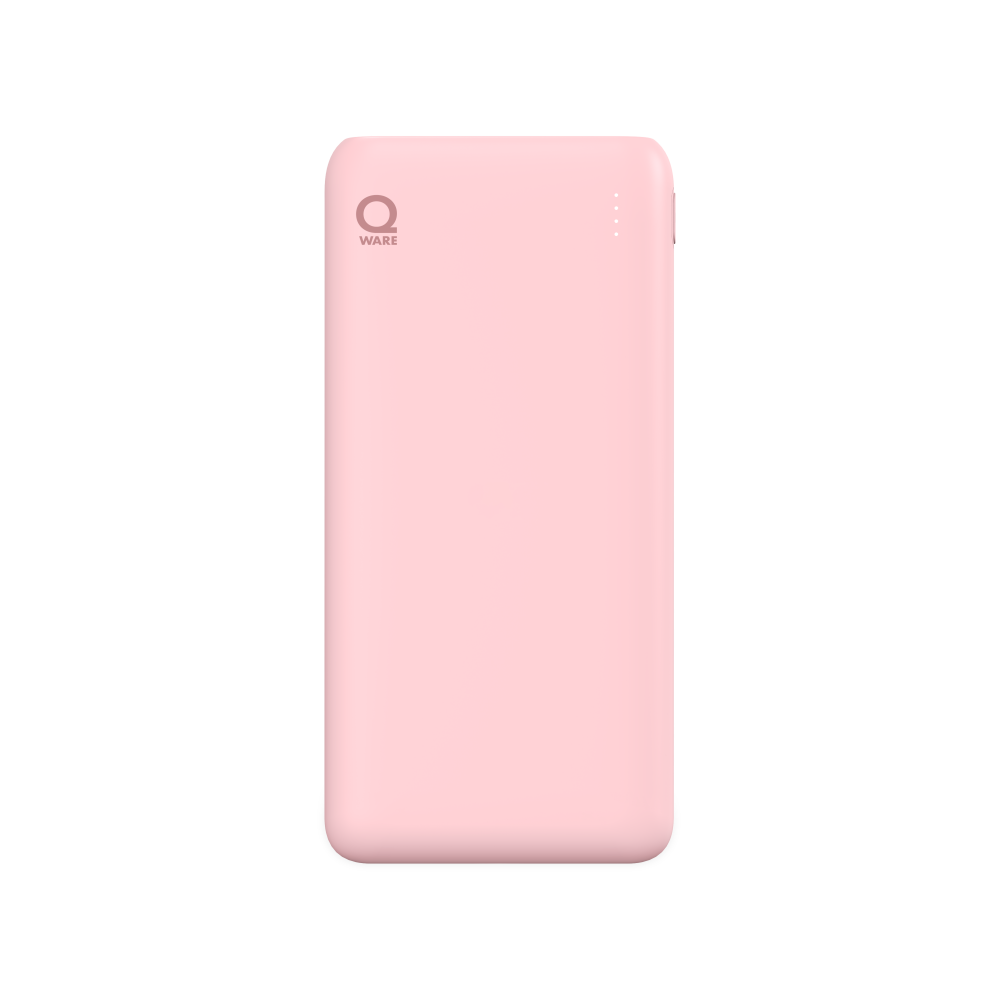 Qware 10.000 mAh Powerbank - Pink