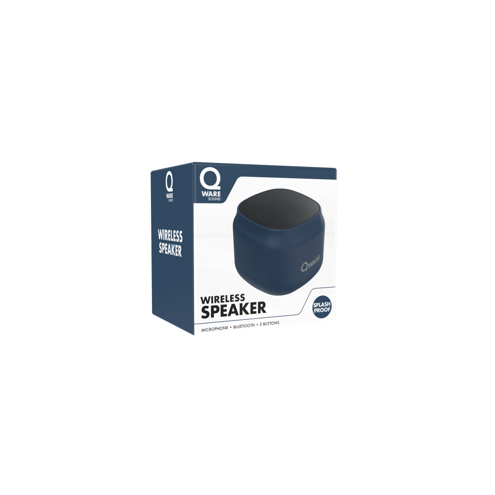 Qware Sound Wireless Speaker - Blauw