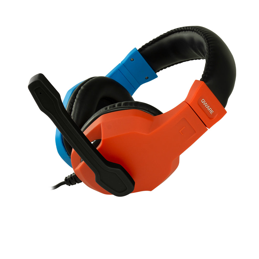 Qware Switch Gaming Headset - Blauw/Rood