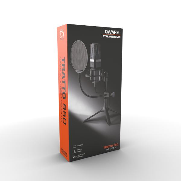 Tratto Gaming Microphone - Black